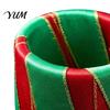 Reusable Dining Table Accessories 6Pcs Christmas Napkin Rings, Red And Green Decorative Holders, Festive Rings Bands for Holiday Dinner Decoration