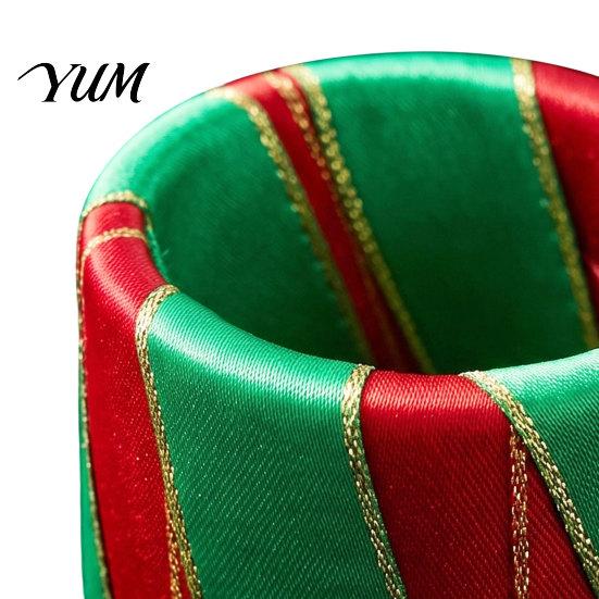 Reusable Dining Table Accessories 6Pcs Christmas Napkin Rings, Red And Green Decorative Holders, Festive Rings Bands for Holiday Dinner Decoration