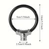 Portable Anti-theft Bicycle Mountain Bike Lock Zinc Alloy Ring Lock For MTB And Electric Bike Thickened Steel Cable Lock 2024