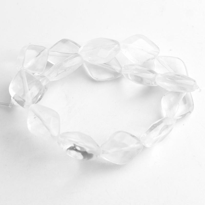 10x13 мм натуральный граненый камень ромбовидные бусины для изготовления ювелирных изделий DIY браслет 16 шт. бусины