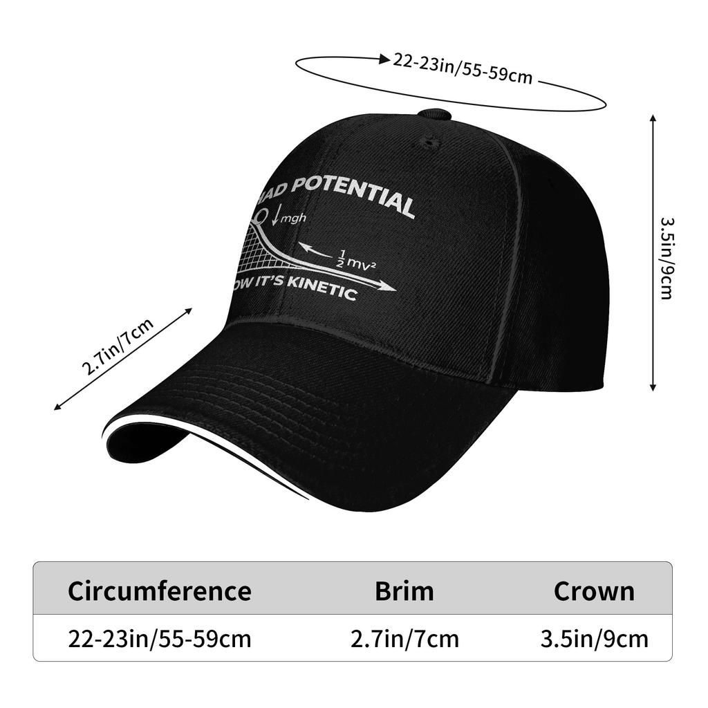 Potential To Kinetic Energy Project Hail Mary Baseball Cap Women Design Trucker Hat Summer Casual Hiking Fishing Snapback Cap
