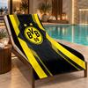 Beach Towel with Borussia Dortmund Design, Quick Dry Lightweight Towel for Swimming Pool Travel