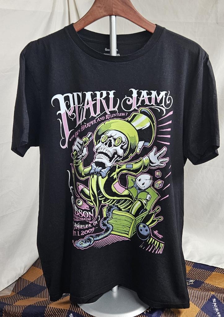 Pearl Jam Футболка Gibson Amphitheater 2009 Графическая Размер L Унисекс
