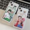 Luffy & Zoro Card Slot Case for iPhone 11/12 Pro/13/14/15 Pro Max - Transparent