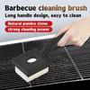 Чистящее средство для кирпичей с ручкой для чистки решеток для гриля, скребок для чистки каменных решеток, очиститель для удаления пятен, инструменты для барбекю