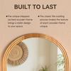 Arched Full-Length Mirror with Wooden Frame in Brown, 160 x 50 cm, Adjustable Metal Stand, Suitable for Residential and Commercial Spaces