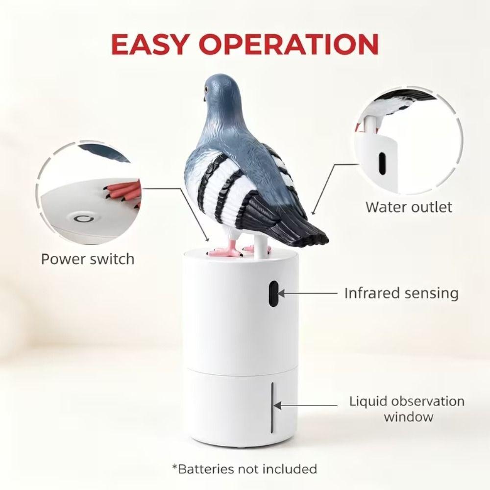 Диспенсер для мыльной пены в форме голубя, креативный, синяя птица, материал ABS, бесконтактный, гигиеничный, с возможностью пополнения