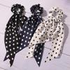 Cute Style Polka Dot Chiffon Scrunchies Elegant Hair Accessories Elastic Hair Bands  Daily Wear