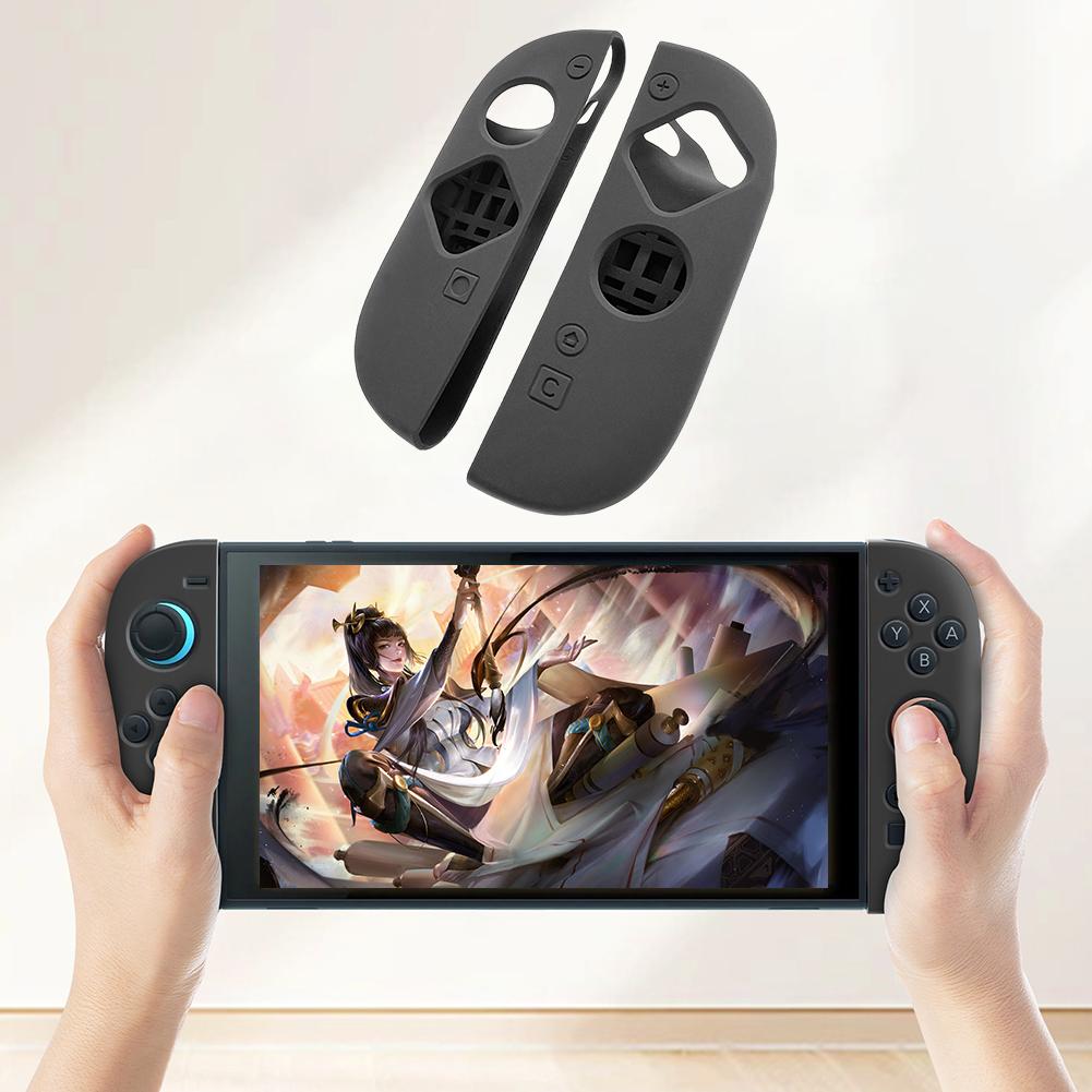 2 шт. Защитный чехол Прозрачный Мягкий силикон для контроллеров Nintendo Switch2 Joy-Con Нескользящая накладка Защитный чехол полной защиты