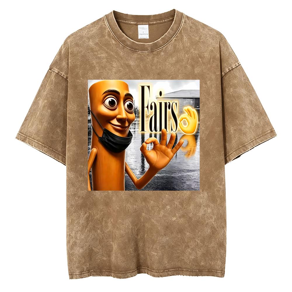 Washed Vintage Tung Tung Tung Sahur Six Seven Brainrot Funny Meme Graphic T-shirt Men Women Casual Humor Oversized T Shirt Tops