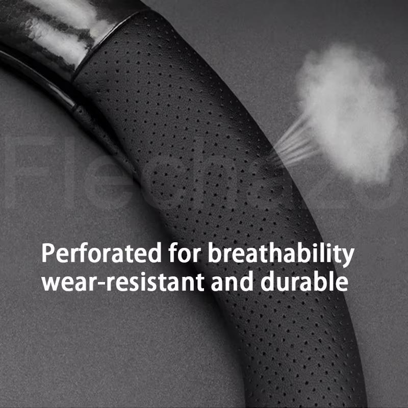 Car Steering Wheel Cover 37-38cm Leather Anti-slip Accessories ,For Volvo XC60 XC90 S60 V50 V90 S80 C40 XC40 V70 C30 XC70 S90