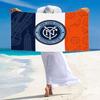 New York City FC Logo Print Beach Towel, Large Soft Quick Dry Towel for Beach Camping Swimming