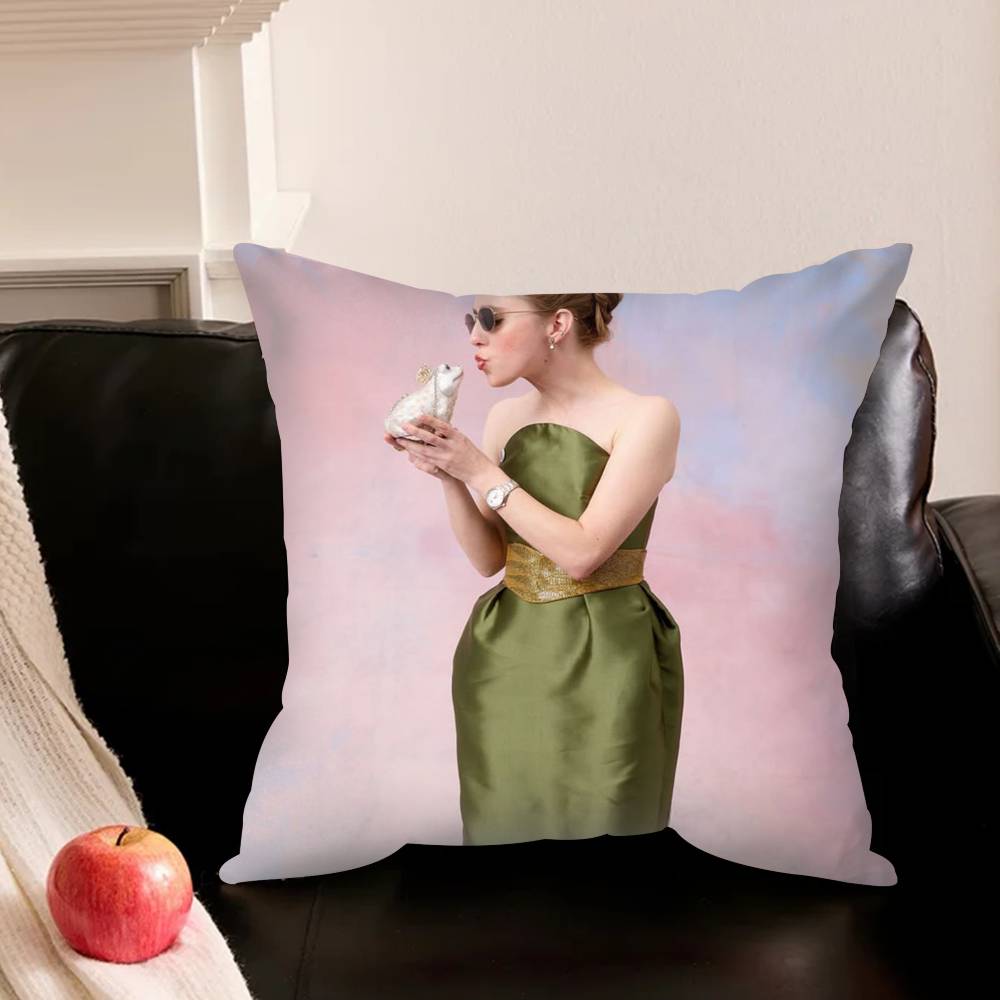 Actress T-Taylor D-Dearden Various Sizes Square Pillowcase For Car Home Bedchamber Decor