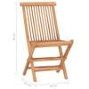 3 piece foldable garden dining set solid teak wood