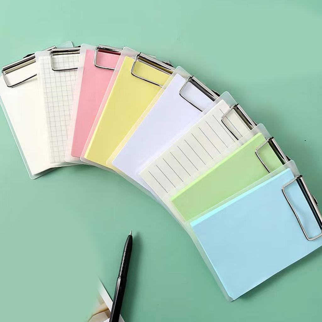 Small Clipboard with Retactable Hanging Hook Portable Clipboard Metal Clip Clipboard 12x9.8cm Writing Board for Office