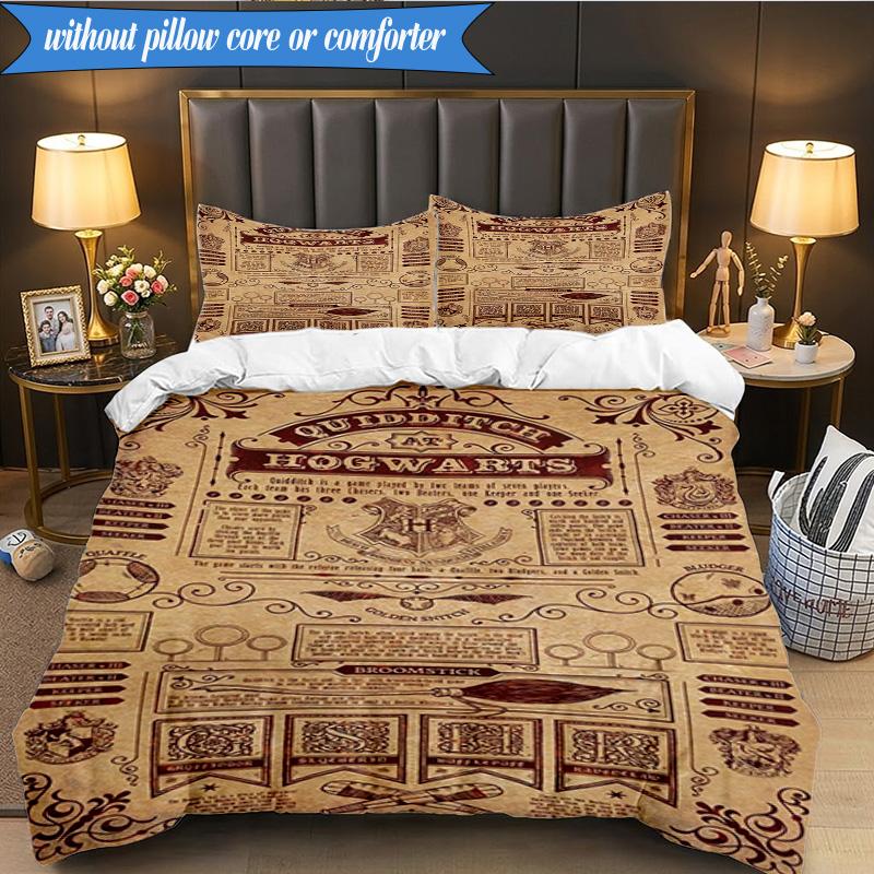 Magic School Adventure 3pcs K-pop music group Bedding set,Ideal for Bedroom, Dormitory,Including Duvet Cover And 2pcs Pillowcases,Fan gifts