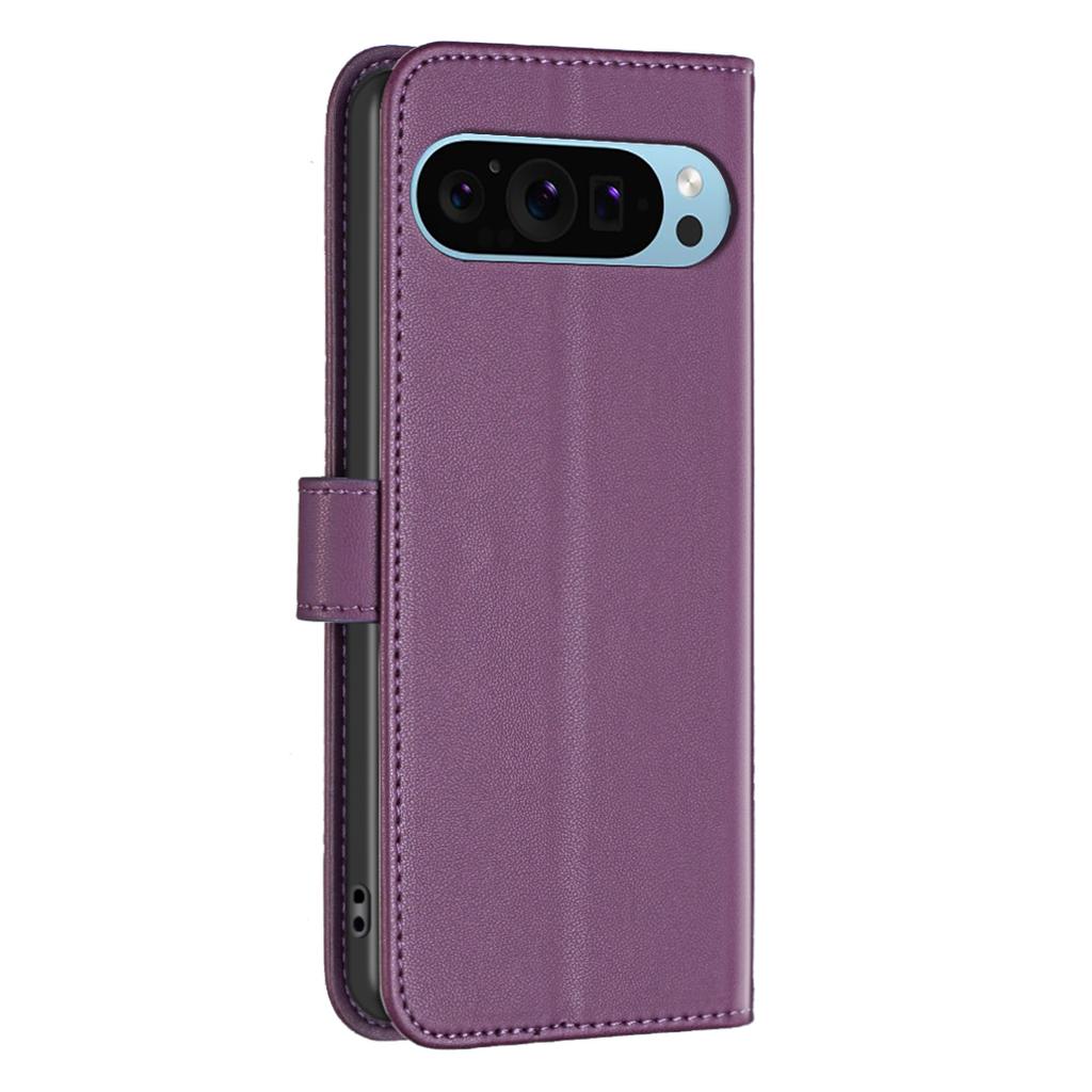 BINFEN COLOR BF17 Для Google Pixel 9 Pro XL Кожаный Чехол-Подставка Магнитная Застежка Флип-книжка Чехол для Телефона