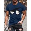 Повседневная футболка с коротким рукавом, модная, оверсайз, с 3D-принтом, для мужчин, удобная, летняя, с круглым вырезом