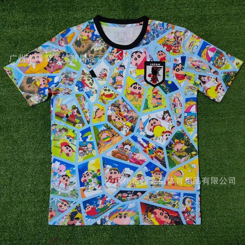 Japan National Team Edition Soccer Jersey Bamboo Fiber All Unisex Adult Sports T-Shirt