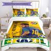 Star Player 6 Customize your name Bedding Set Breathable Duvet Cover with Pillowcases Home Decoration Birthday Gift