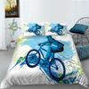 Комплект постельного белья с тематикой транспорта, пододеяльник и наволочка с принтом мотоцикла/самолета, AU/EU/US/DE, полноразмерное украшение для дома