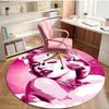 Marilyn Monroe Print Round Rug, Washable Floor Carpet, For Entryway Dorm Laundry Room Office Study, Home Decor Birthday Christmas Gift