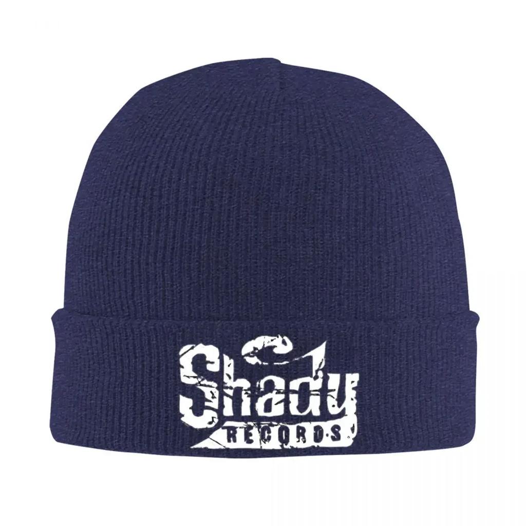 Новая коллекция Shady Records Шапки-бини Eminem Для женщин Унисекс Шапка Осенняя Зимняя Шапка Акрил Хип-хоп Музыкальный Альбом Вязаная крючком