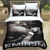 Eminem Хип-хоп Певец Принт Комплекты Постельного Белья Изысканный Набор Постельных Принадлежностей Пододеяльник Комплект Одеяла Комплект Постельного Белья Роскошный Подарок на День Рождения