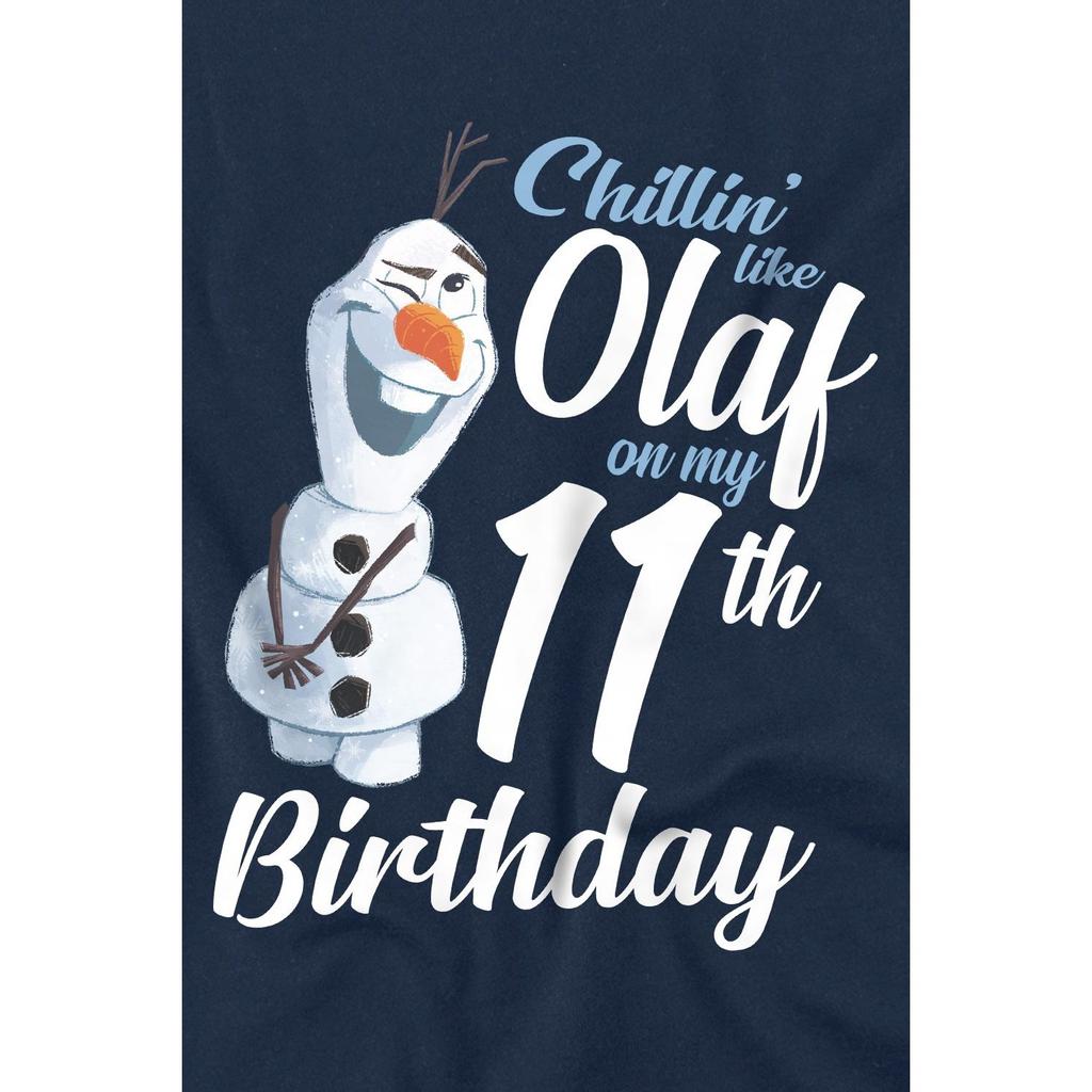 Frozen Childrens/Kids Chillin Like Olaf 11th Birthday T-Shirt