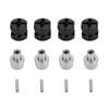 4pcs RC Hex Hub 12mm Wheels Hex Hub Extension Hex Drive Adapter for AXIAL for Traxxas for HSP for