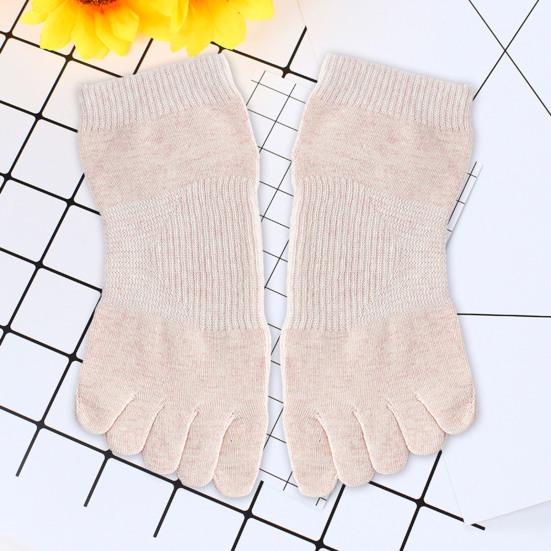 1 пара хлопковых коротких носков с пятью пальцами для женщин и девушек, дышащие, влагоотводящие, с раздельными пальцами, повседневные, для пилатеса, йоги, спортзала, фитнеса, спортивные носки для ежедневной носки