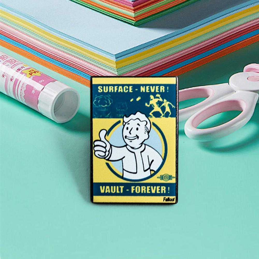 Значок-булавка в стиле Sci-Fi Wasteland Game - Брошь "Ребенок из Убежища" для Рюкзака или Карманный Аксессуар для Любителей Игр