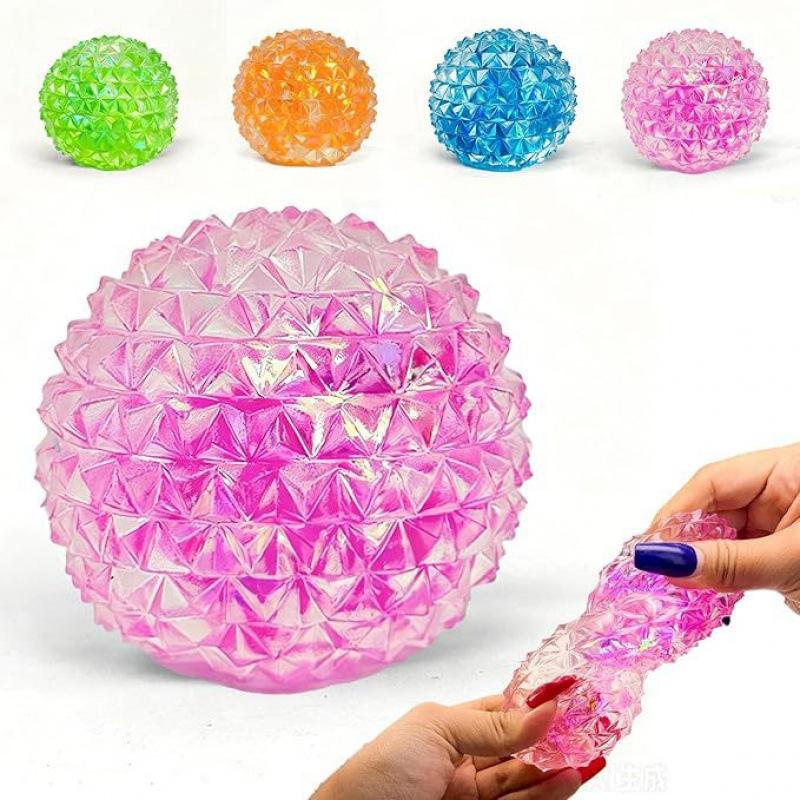New Cute Stress Relief Squishy Ball Slow Rising Diamond Glitter Sensory Fidget Toy Gift