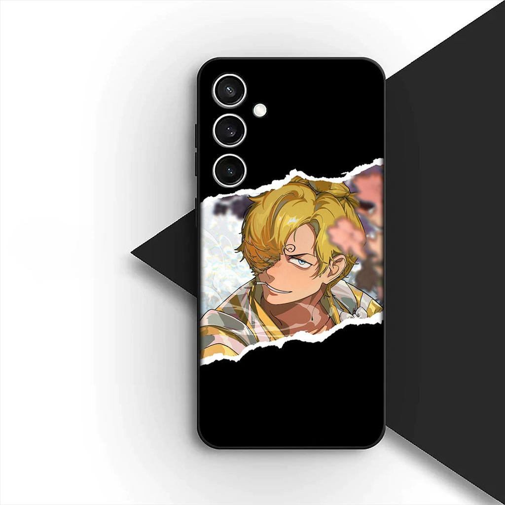 for Samsung Galaxy S20 S22 S21 FE Ultra Plus A07 A17 A15 A16 A25 A57 A37 Phone Cover Case One Pieces Luffy Sanji Roronoa Zoro