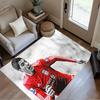 Football Player Action Floor Rug Office Rug Suitable for Foyer Hallway Study room Balcony Antislip Carpet Decorate Offices Best for Christmas