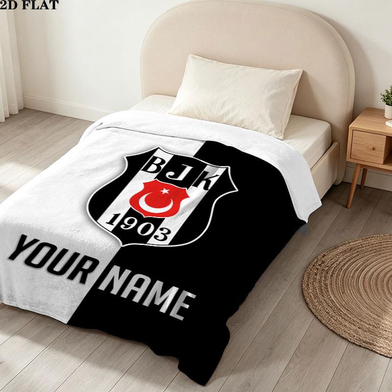 Custom Beşiktaş J.K Blanket, High quality Comfortable for All Seasons, Home Decor, Warmth and Comfort