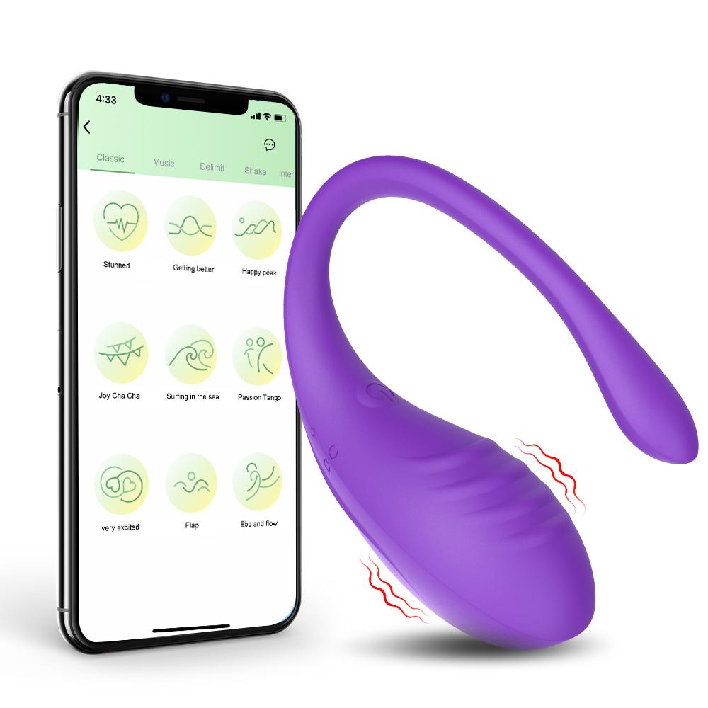 Вибрирующее яйцо-стимулятор клитора и точки G с Bluetooth-управлением через приложение, носимые трусики, секс-игрушки для женщин