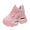 Women Chunky Sneakers Platform Sports Shoes Summer Thick Bottom Breathable Mesh Casual Shoes 11CM High Heels Woman
