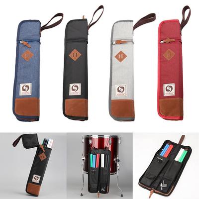 Прочная хлопковая сумка для барабанных палочек с мягкой подкладкой, держатель для барабанных палочек, мягкий чехол для переноски палочек и молоточков, большая вместимость, музыкальный аксессуар