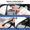 2Pcs Car Rear View Mirror Sticker Rain Shield Shade Cover Styling For Mercedes Benz AMG W212 W205 W246 W177 W176 W213 GLC GLE GLS ML Laser Logo Lamp