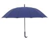 Новый зонт с 16 спицами, длинной ручкой и маленькой изогнутой ручкой, однотонный, простой и прочный, автоматический, с двойной ветроустойчивостью