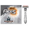 Одноразовая бритва BIC Flex 5 Titanium с 5 лезвиями для бритья чувствительной кожи, обеспечивающая мягкое, комфортное и гладкое бритье. Набор из 10 бритв.