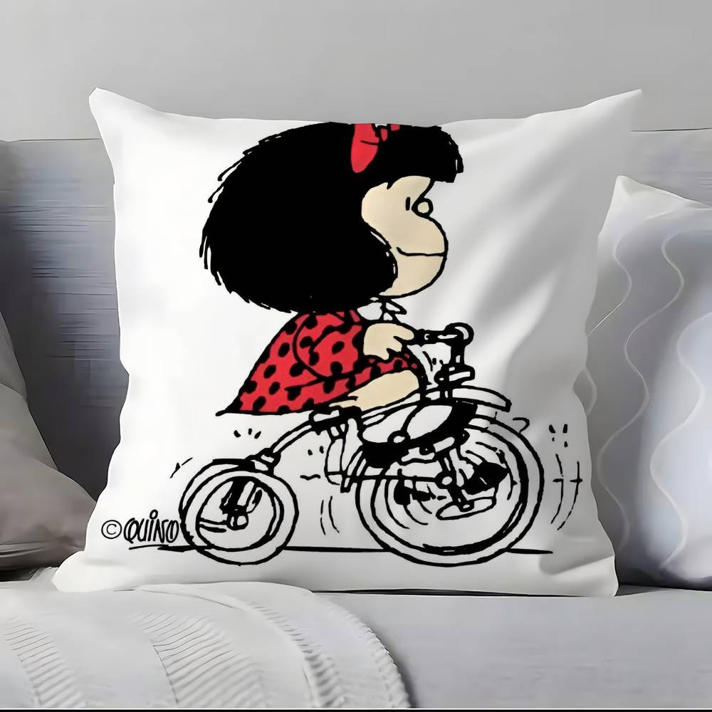 Cartoon M-M-Mafaldas Pillow Case Pillowcase Soft Skin Friendly & Comfortable With A Hidden Zipper