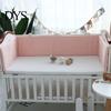 Baby Protector Infant Crib Liner Soft Texture Detachable Washable One-piece Bed Cushion Bumper for Home Pillow