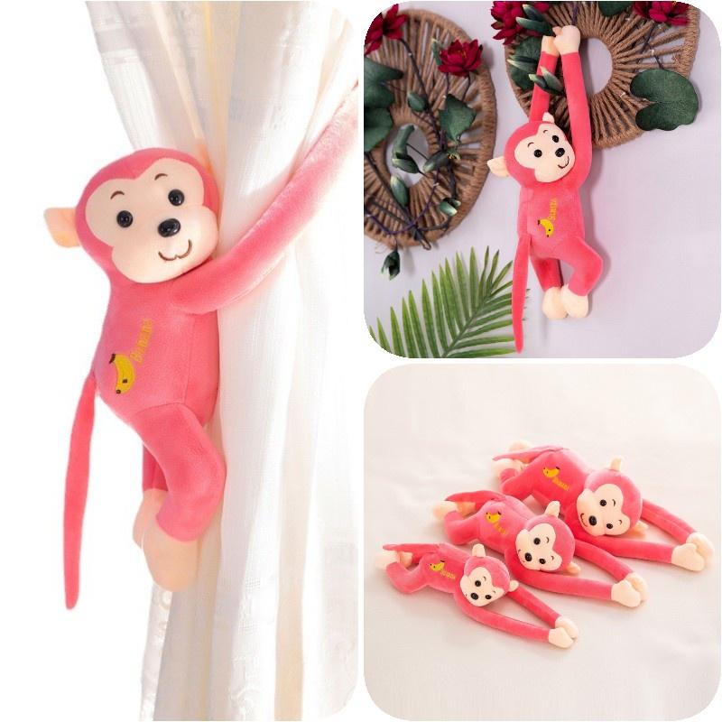 Cartoon Monkey Doll With Sound And Window Curtain Design