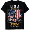 США Чемпионат мира по футболу 2026 Футбол Фан Футболка Мужская Женская Детская