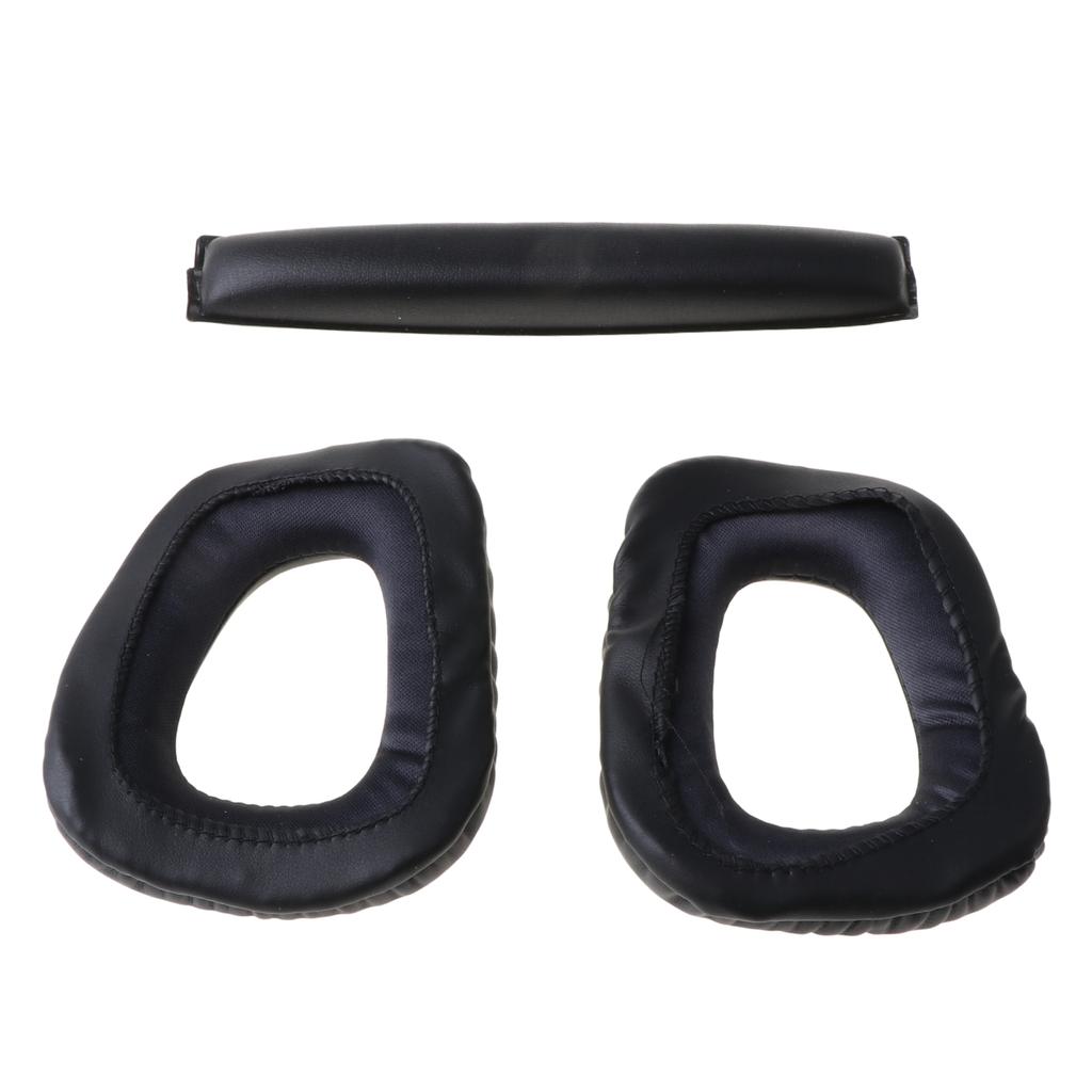 Earphone Cushions Ear Pads Earmuff Pillow Cover Noise Canceling Headphones Sleeve for G35 G930 G430 Leather Ear Pads 2x