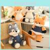 Маленький Лес Бег Лиса Плюшевая Игрушка Милый Ягненок Хаски Кролик Волк Кукла Детский Подарок