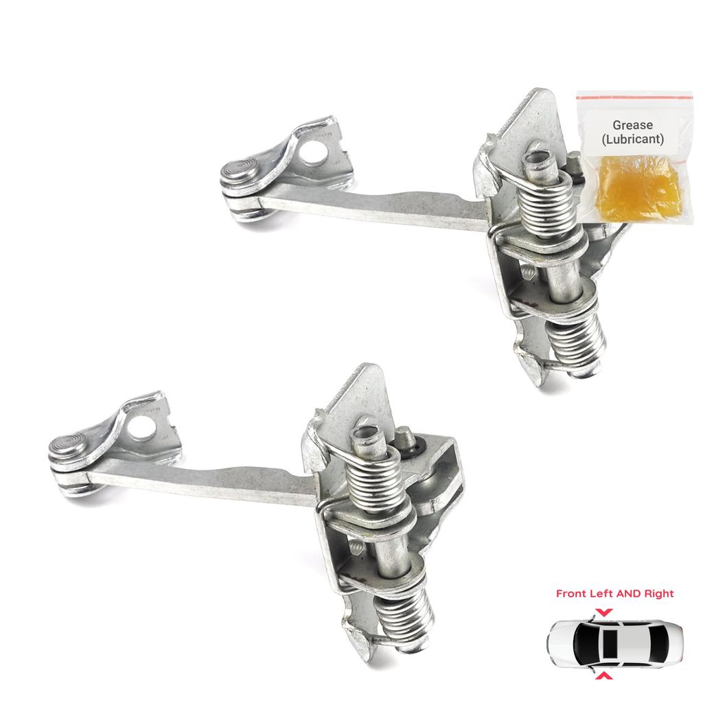 BDP756-1 2 Pieces Front Left AND Right Door Catch Hinge Brake Stop Check Strap Limiter for Renault Dacia Sandero Logan Duster MK2 804302559R