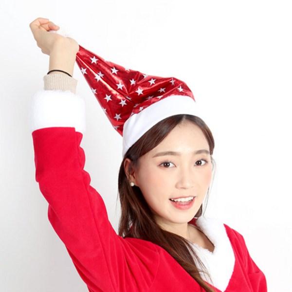 Party Cutie Red Santa Hat, Star + Setting, 6 Pieces